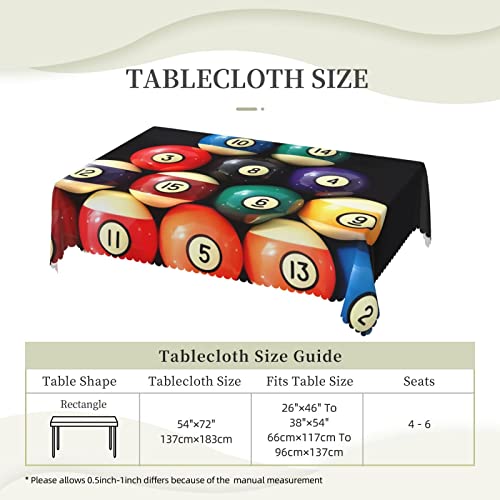 Nappe de billard 137x183 cm rectangulaire imprimée et colorée pour table