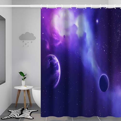 Rideau de douche imperméable avec ourlet lesté anti-adhérence - 3
