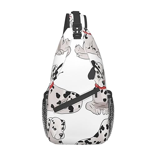 Sac à bandoulière dalmatien décontracté et léger taille unique