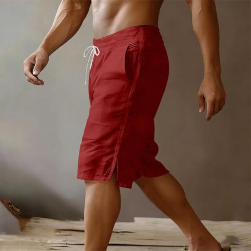 Shorts casuales para hombre Ctreela talla XX-Large rojo miniatura 4