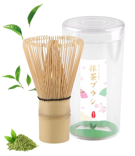 Natural Bamboo Matcha Whisk, Handcrafted Bamboo Whisk for Matcha Tea Authentic Utensils for Japanese Tea Ceremonies - Durable, Easy to Clean