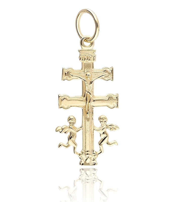 Croix de Caravaca or 18 ct Sebaoth pour éviter les contrefaçons - 3