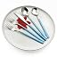 Blue Silver 20pcs
