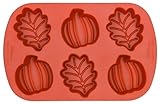 Wilton Silicone Mini Leaf and Pumpkin Mold