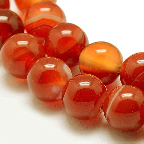 Natural Gemstone Stripes Lace Agate Beads, 8 mm 6 mm 4 mm, Polished and Matt - Image 2