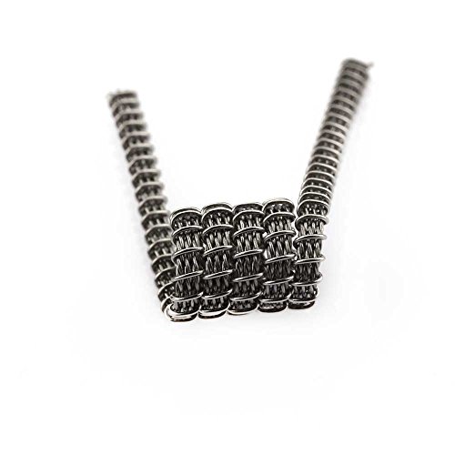 Demon Killer 10 PCS Tri-twisted Vape Coil, Préfabriquées Super Kanthal A1 Bobine Violence Heating Wire pour RDA / RTA / RBA Réservoir de Atomiseurs Reconstructibles, Vape Bobine (0,35ohm 1,7*9mm)