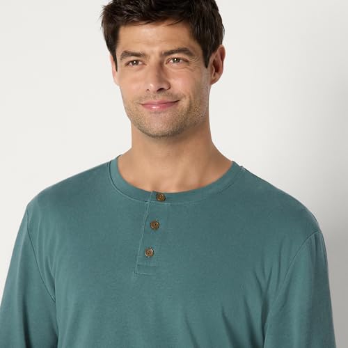 Image of Amazon Essentials Men's Long-Sleeve Henley Shirt