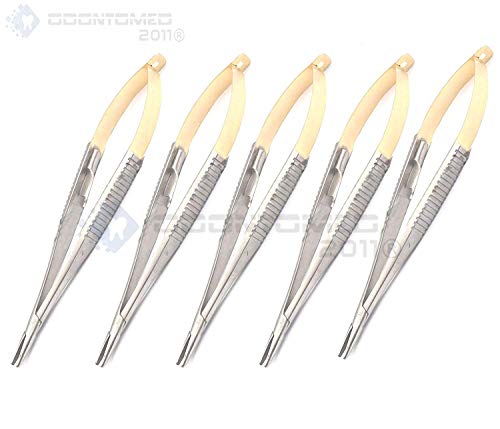 OdontoMed2011 5 Pieces T/C Castroviejo Needle Holder 5.5