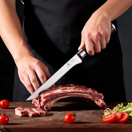 Image of imarku 3 Pieces Knife Set, Professional Razor Sharp Kitchen Knives | Japanese High Carbon Steel Chef Knife 8 inch, Non-slip Cooking Knives with Ergonomic Pakkawood Handle