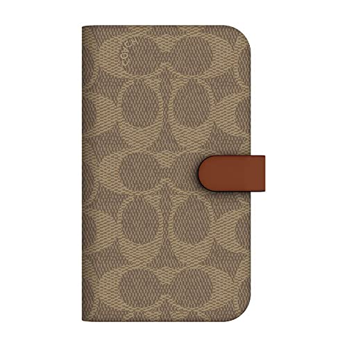 COACH (R[`) iPhone13 mini p ACtH 13 ~j X}[gtHP[X X}zP[X 蒠^ Folio Case J[hXbgt (KHAKI) [sAi]