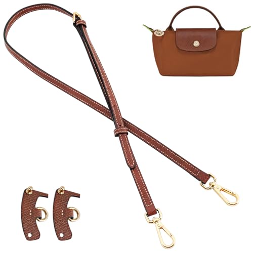 Jiesinlov Leather Bag Straps Conversion Kit for Longchamp Le Pliage Mini Pouch,Purse Strap Crossbody Adjustable Replacement