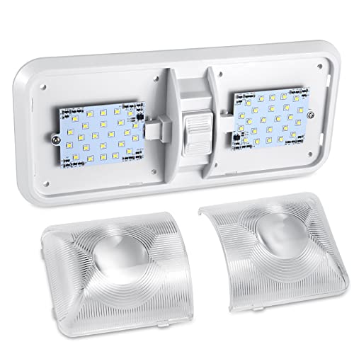 Image of 12 Volt LED RV Lights with ON /Off Switch - Neutral 4000-4500K 7W 800LM, Interior Lighting for RV Van Trailer Camper Boat - Pack of 10