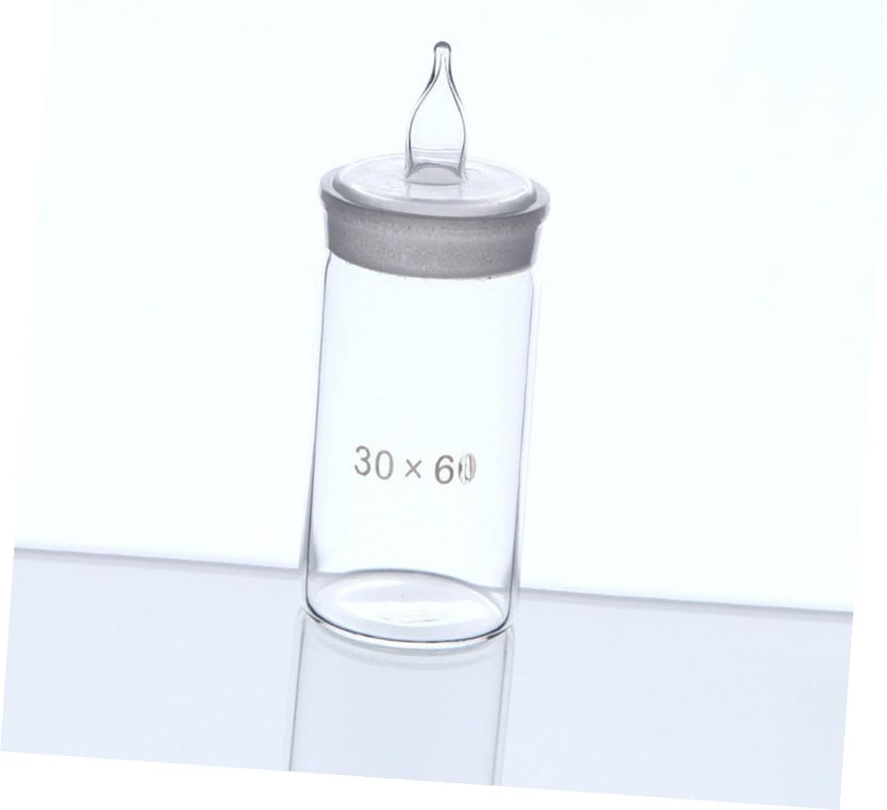 Alipis 2pcs Glass Weighing Bottle Lid High-grade Laboratory Sample Container Design for Precise Measurement and Storage for Home and Lab Use