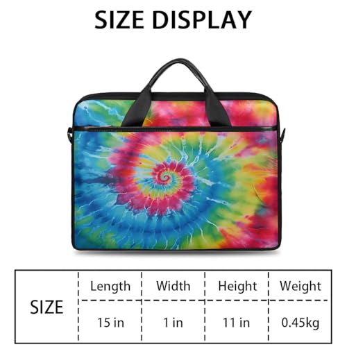 Swirl Tie Dye 15 Inch Laptop Bag Laptop Shoulder Bag Computer Cases for Laptops or Tablets2