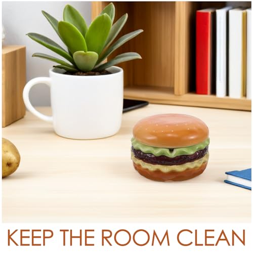 Cendrier hamburger avec couvercle coupe-vent pour stopper les odeurs - 4