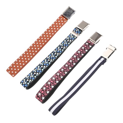 Beaupretty 4 pcs Elastic Waist Belts for Boys and Stretchy Trouser Belts with Buckle for Lightweight Comfortable Waistbands for Stylish Casual and Formal Use