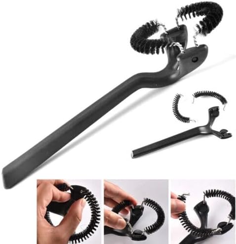 Miniatura 5 de Juego de cepillos de arco de doble punta de 2.008 in, ideal para limpieza de máquinas de café y café expreso, herramientas de barista