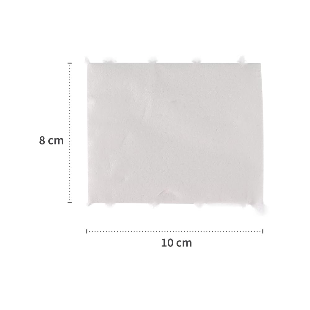 20 Stück Hygostar Zellstofftupfer auf Rolle, weiß, B: 10cm, L: 8cm, Zelletten Pads, Zellstofftupfer, Zellstoffpads