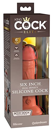 King Cock Elite - Realistic Silicone Dildo 15.2 Cm Caramel