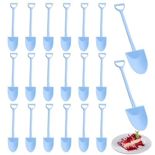 Spade Spoon, Scoop Shaped Creative Shovel, Strapazierfähige Kunststoff Dessertlöffel,Wiederverwendbare Dessertlöffel für Watermelon Spoon,...