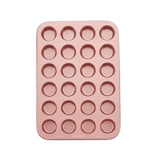 Wiltshire Rose Gold 24 Cup Muffin Tray, PFOA PTFE Free, Cupcake Mould, Non-Stick Coating, Rectangular Coated Baking Tin, Sheet Steel Bakeware, Carbon Steel, 38.7×26.2×2.1cm