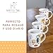Imagen de SPOTTED DOG GIFT COMPANY Juego de 4 Tazas de Cafe y Té