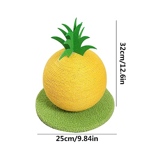 Rascador para gatos en forma de fruta de sisal ecológico miniatura 2