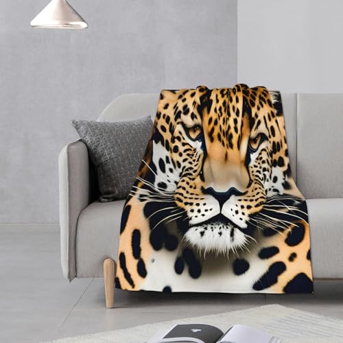 Couverture léopard en flanelle douce pour lit et canapé - 5