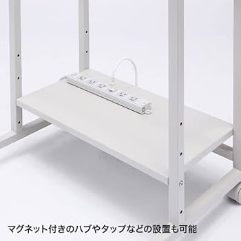 【未開封品】サンワサプライ RAC-EC15パソコンラック RAC-EC15N【パソコンラック（W600×D600×H1265mm）】キーボード
