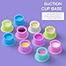 200pcs Pink Disposable Silicone Tattoo Ink Cup for Eyebrow Eyeliner Lip Color - Pigment Holder