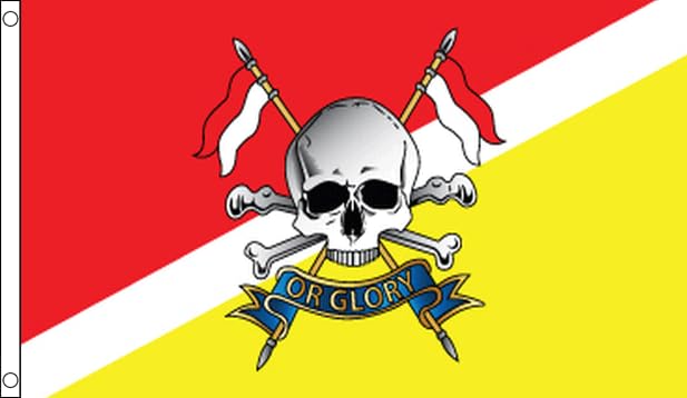 Flagtex Royal Lancers Flag 8ft x 5ft Extra Large Flag 240cm x 150cm, Multicolour, 8ft x 5ft (240cm x 150cm)
