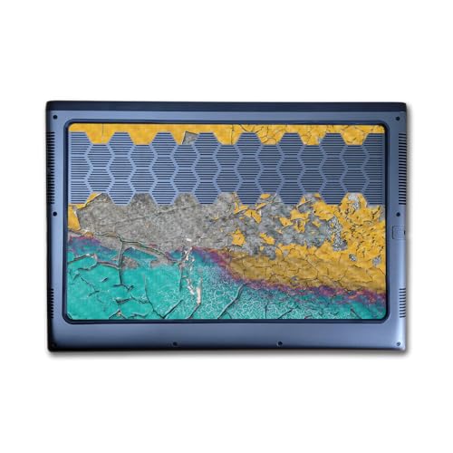 Image of Carbon Fiber Laptop Skin Compatible with Alienware M16 R2 (2024) - Chipped Spill - Premium 3M Vinyl Protective Wrap Decal Cover - Easy to Apply | Crafted in The USA by MightySkins