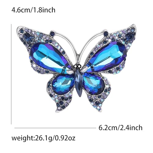 Image of Insect Animal Brooch Pin for Women Rhinestone Lapel Pins Vintage Brooches for Costume Accessories