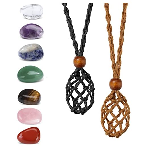 Chakra Stone Necklace Holder Set