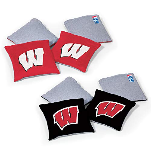 Image of NCAA College Dual Sided Bean Bags by Wild Sports, 8 Count, Premium Toss Bags for Cornhole Set - Great for Tailgates, Outdoors, Backyard