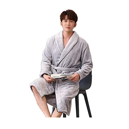 Pyjama coralkimono pour hommes chaud épais pour chambre et salle de bain