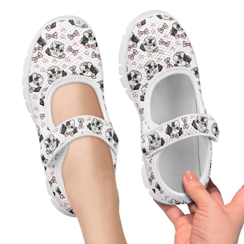 Girls Mary Jane Shoes Breathable Comfort Casual Sneaker School Wedding Party Shoes Ballet Flat4