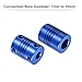 uxcell 5Pcs 7mm to 10mm Aluminum Alloy Shaft Coupling L25xD19 Flexible Coupler with Screws Beam for 3D Printer CNC Machine DIY Encoders and Motors Shaft,Blue