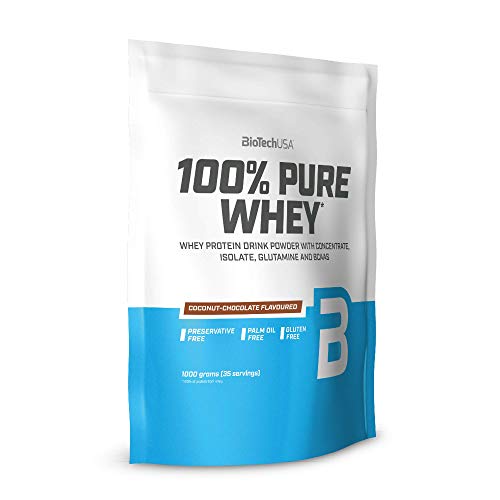BioTech USA 100% Pure Whey, 1000 g Beutel (Schokolade-Kokosnuss)