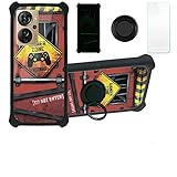 Case for Zte Axon 40 Pro Case Compatible with Zte Axon 40 Pro Phone Case Cover [with Tempered Glass Screen Protector][Hard PC + Soft Silicone][Luminous Effect] YGH-JGP
