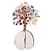 7 Chakra Crystal Tree of Life with Quartz Base – Crystal Room & Home Decor, Cute Home Birthday Gifts for Men & Crystals and Healing Stones for Women Mom Sister Gemstone Tree for Shelf & Bedroom Decor