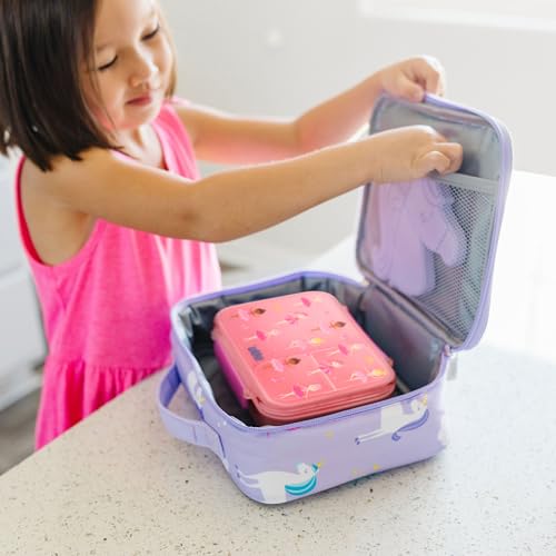 Image of Wildkin Reusable Food Container for Kids - Airtight, Leak Resistant, Dishwasher Safe - Ballerina