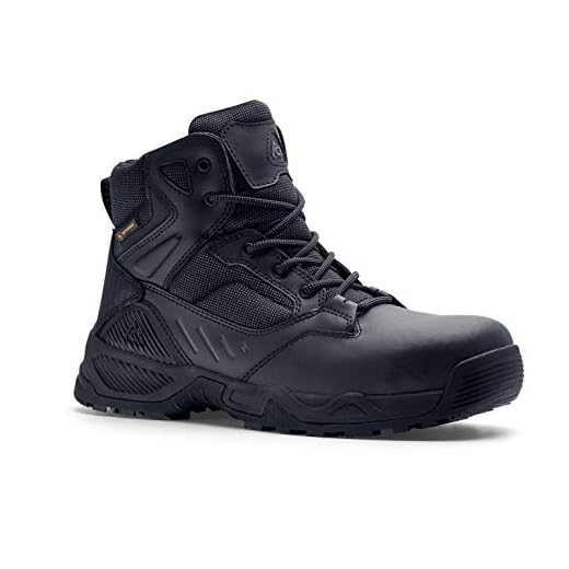 Shoes for Crews Defender 6 NCT, Men's Non Slip Work Boots, Men's Size 10.5