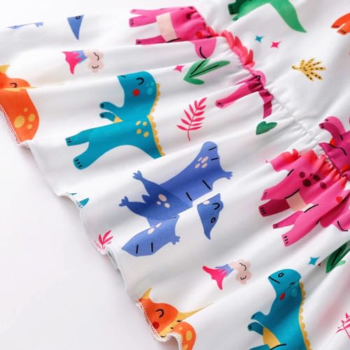 Image of Girls Summer Outfits Toddler Baby Girls Short Sets 2 Piece Clothing Set Flutter Sleeve Shirt and Short 2-7 Years