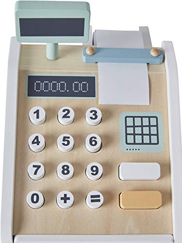 Vertbaudet VertbaudeTCaisse Registriergerät und Zubehör aus Holz, mehrfarbig – Bild 4