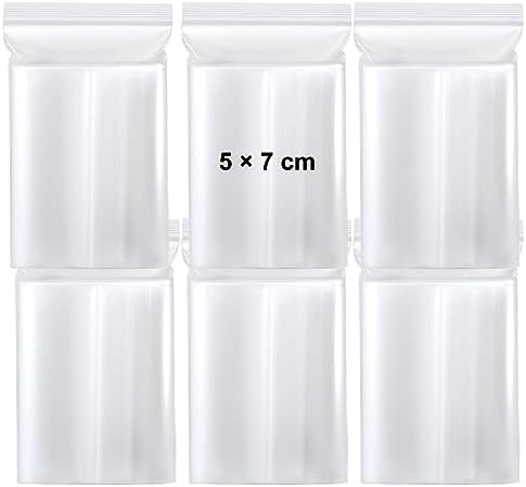 Sacs Zip Plastique Transparent 6x6 Pouces – Paquet De 50, épaisseur 2 Mil, Polypropylène Haute Clarté