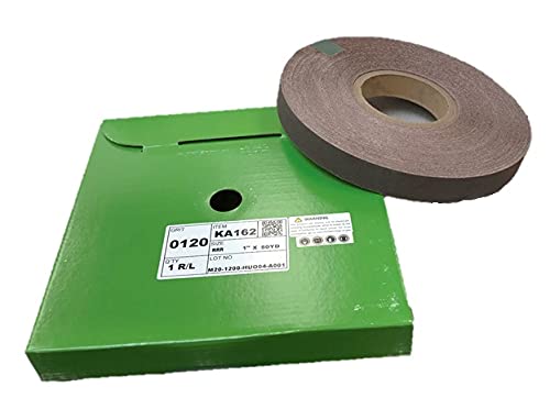 Miniatura 20 de Rollo de lijado de 1" x 50YD, A/O, J-wt respaldo de tela de algodón (P80)