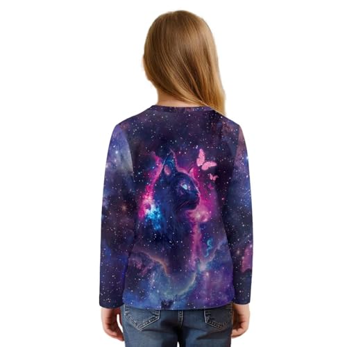 Suobstales Girls Tie Front Shirts Lightweight Sweatshirt Long Sleeve Crop Tops Pullover Crewneck Tees Tops Size 5-12 Years2