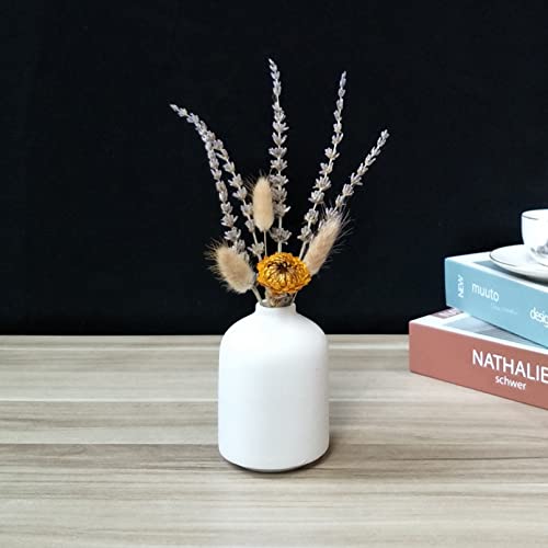 Set of 2 Ceramic Vase for Flower, Small Decorative Flower Vase Set for Home Decor, Living Room, Table, Kitchen, Wedding, Office, White - Cosy Home Interiors Set of 2 Ceramic Vase for Flower, Small Decorative Flower Vase Set for Home Decor, Living Room, Table, Kitchen, Wedding, Office, White - Image 7