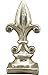 Produktbild Exner dekorative stilisierte Lilie Fleur-de-Lis als Deko-Objekt Gartendeko in antik-Silber Shabby Optik in 2 möglichen Größen (groß)